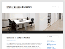Tablet Screenshot of interiordesignsbangalore.com